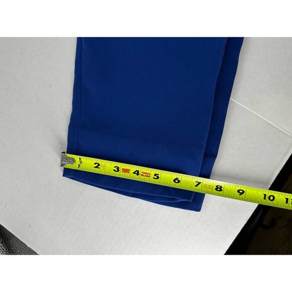 Diane Von Furstenberg Jumpsuit Sz 10 Wrap Blue Cordia Career Party Old Money - Picture 15 of 16